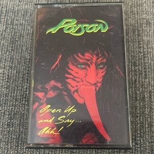 Poison‎ Open Up and Say… Ahh! Cassette | 80s Glam Metal